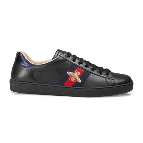 black gucci sneakers women's|Gucci ace embroidered sneakers.